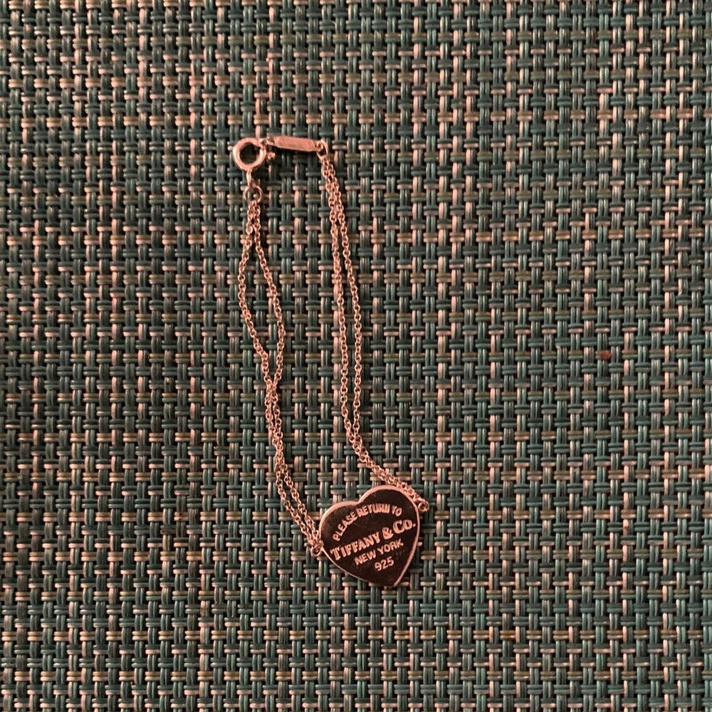 Tiffany & Co. Silver Heart Charm Bracelet